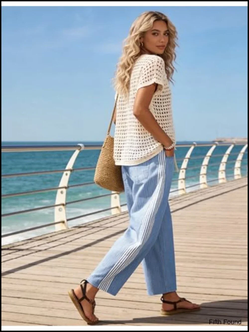 Baggy Wide Leg Jeans Mid Rise Ankle Pull On Drawstring Trousers with Pockets